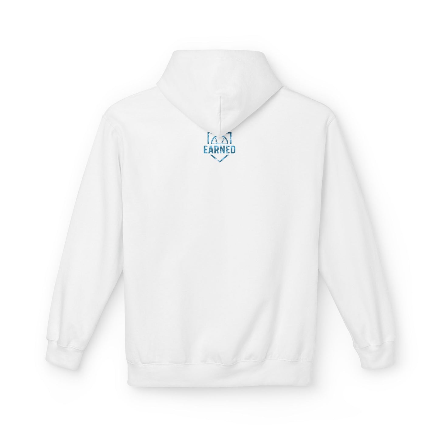 SHOWING UP ADDS UP Adult Hoodie (Blue Camo Logo)
