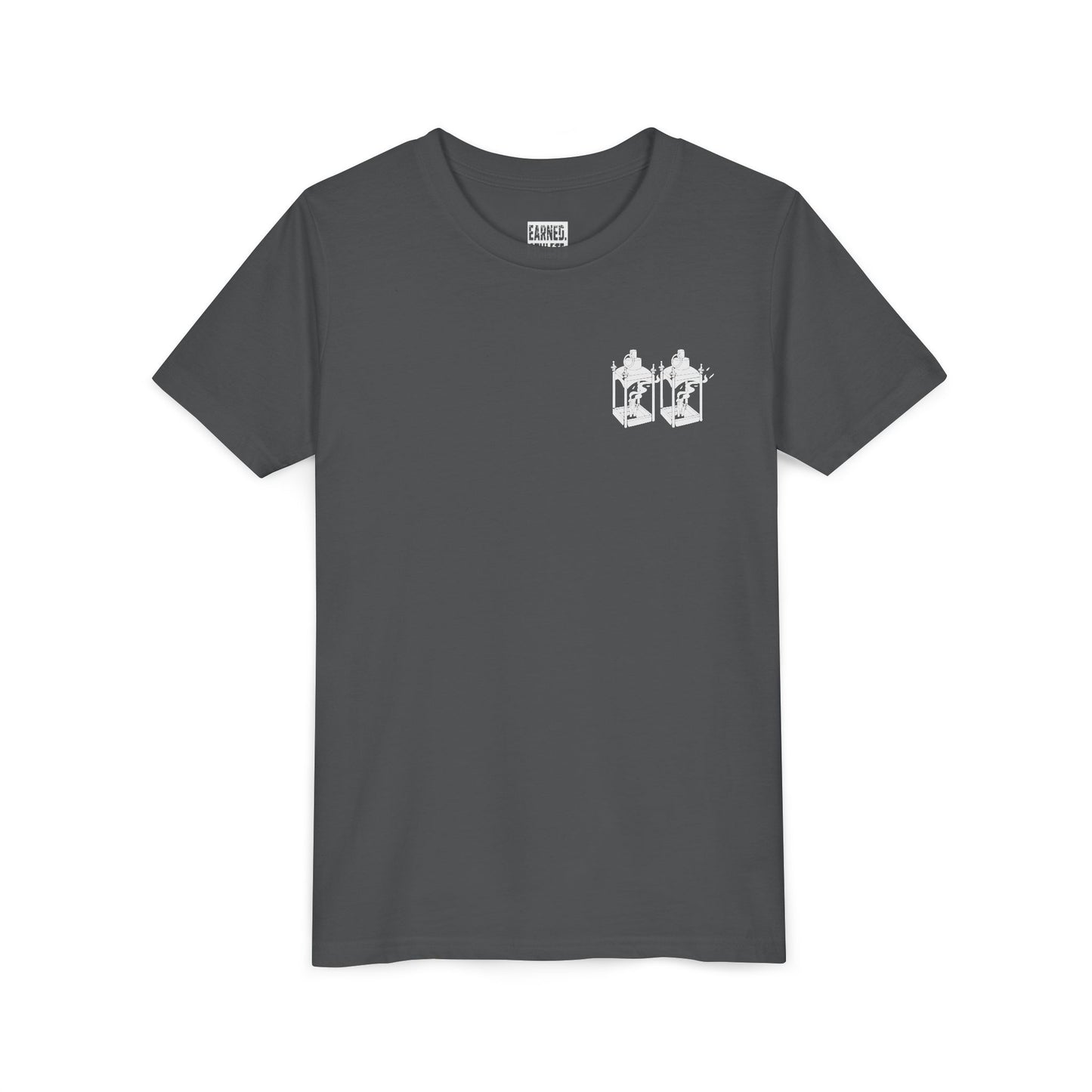 ONE IF BY LAND, TWO IF IT'S A DOUBLE Youth Tee (Paul Revere White)