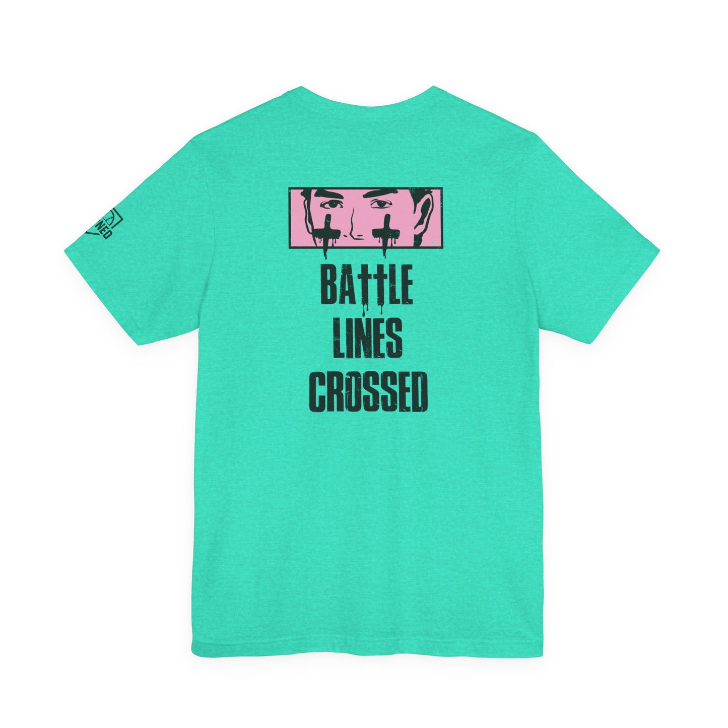 BATTLE LINES CROSSED Tee (Black Font)