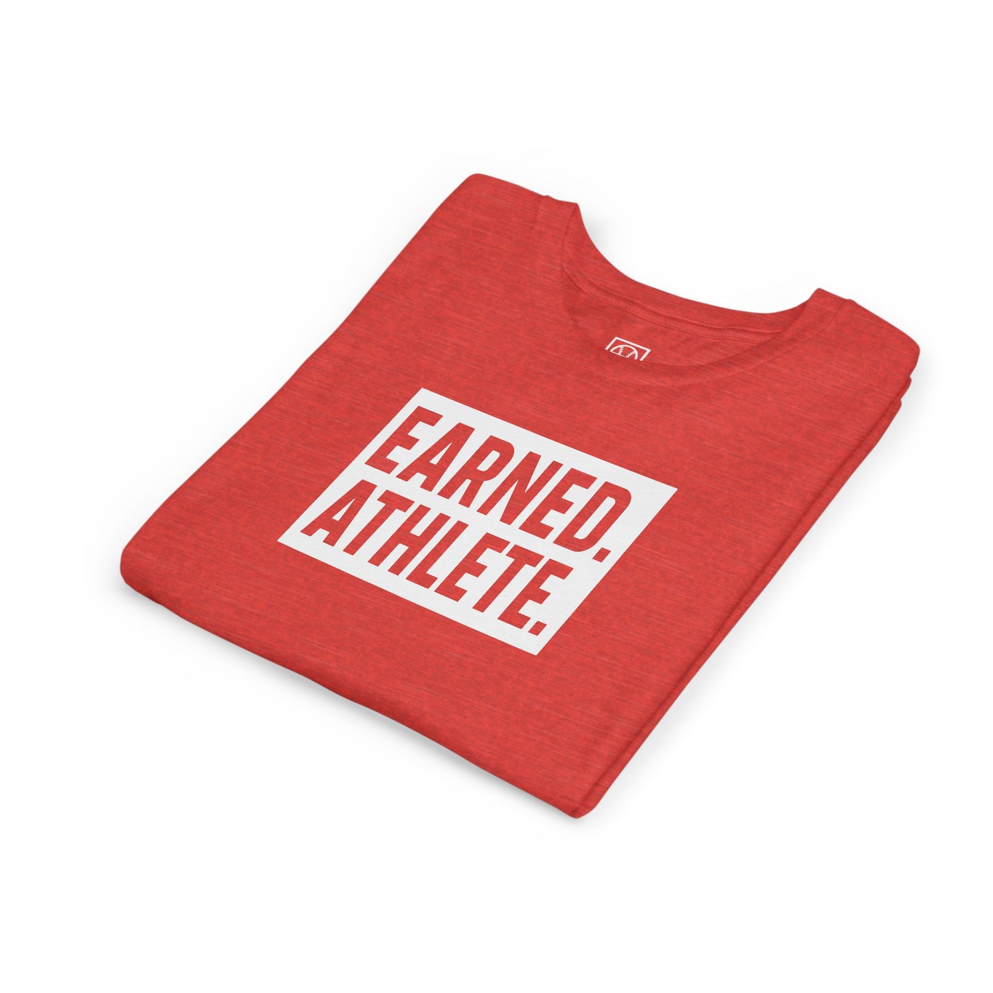 EARNED. ATHLETE. Youth Tee (White Font)