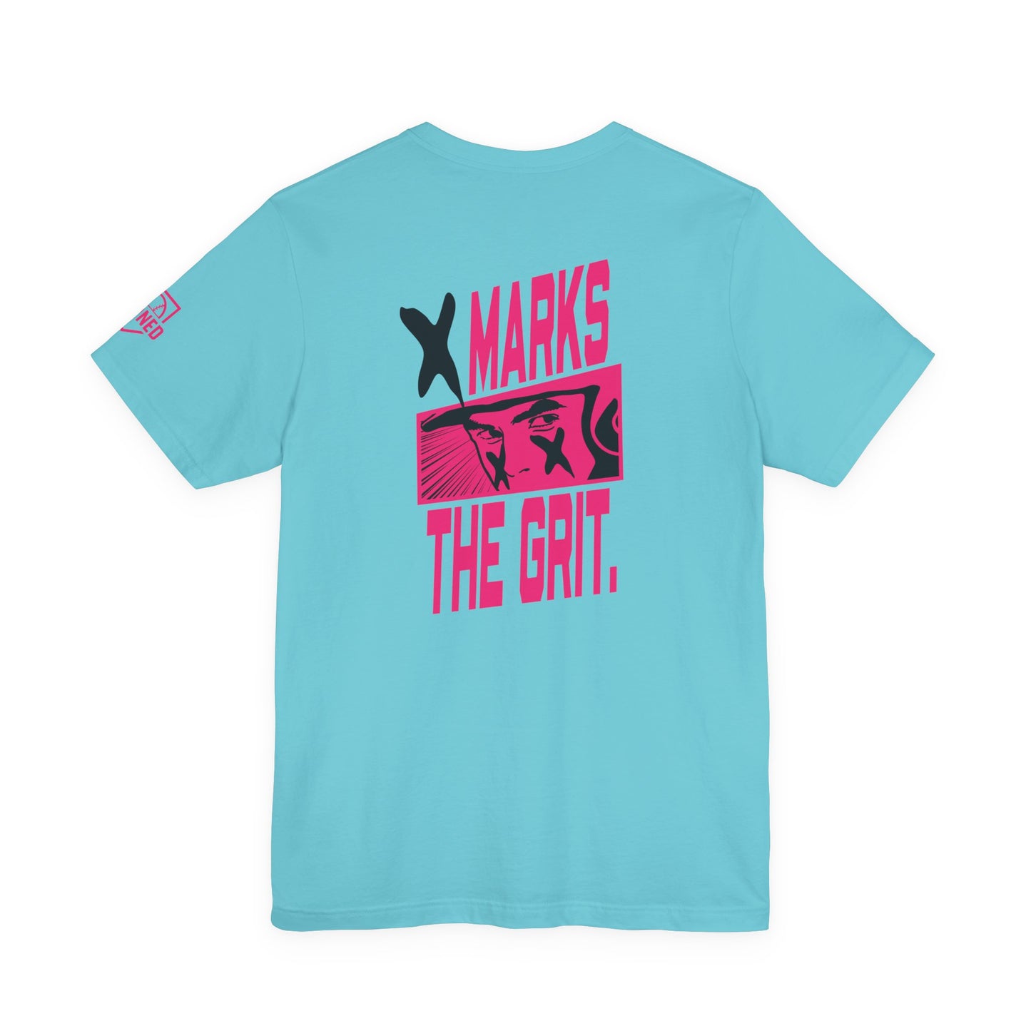 X MARKS THE GRIT Tee (Black X, Pink font)