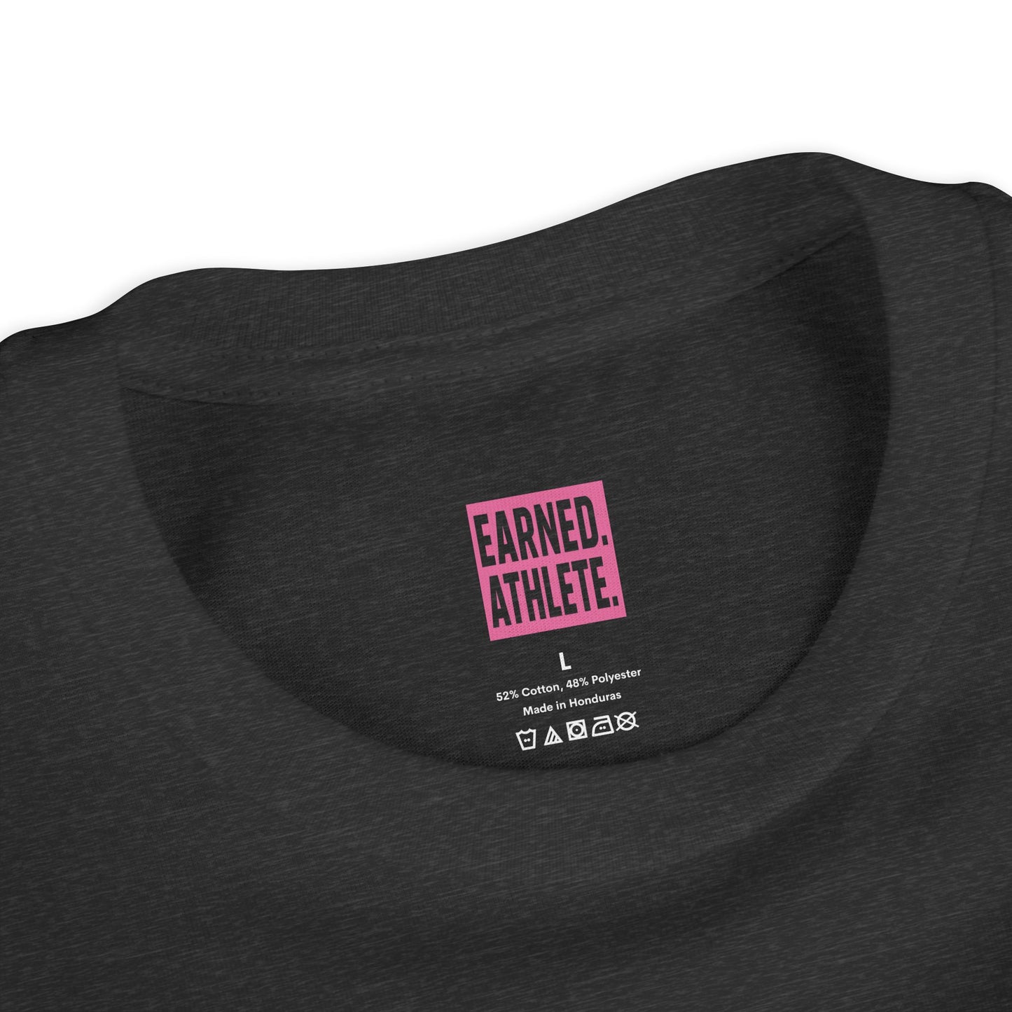 EARNED Logo Youth Tee (Hot Pink)