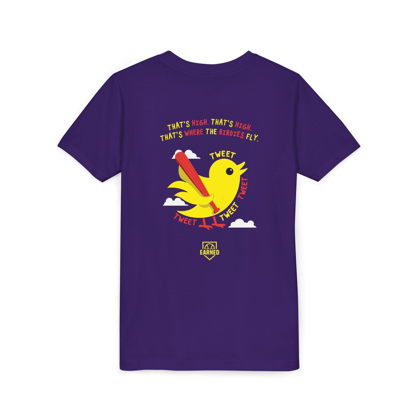 THAT'S HIGH Youth Tee (Yellow Bird) - DUGOUT CHANT Collection
