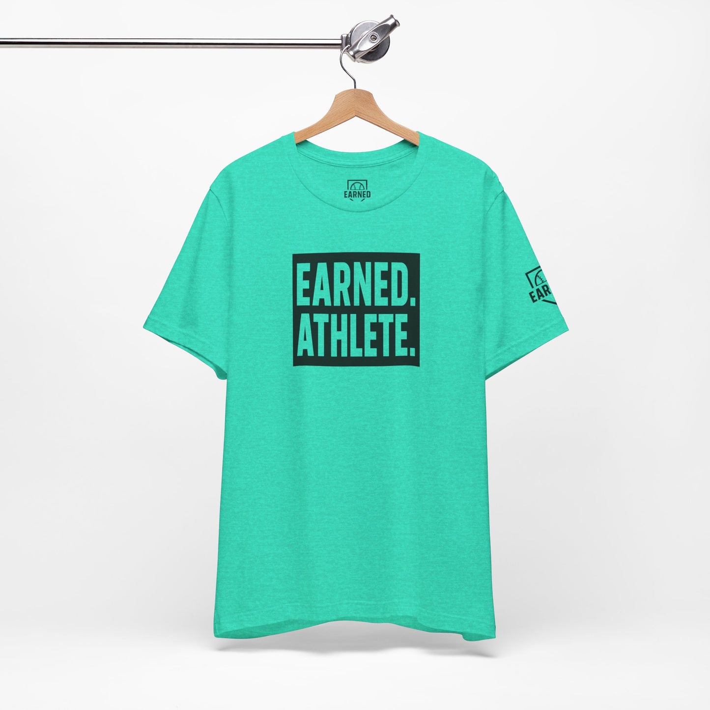 EARNED. ATHLETE. Logo Tee (Black Font)