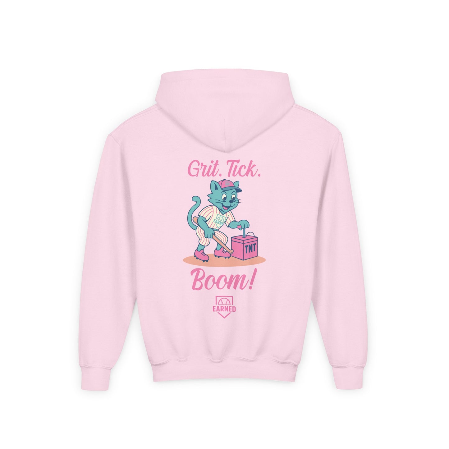 GRIT. TICK. BOOM. Youth Hoodie - TOMFOOLERY Collection