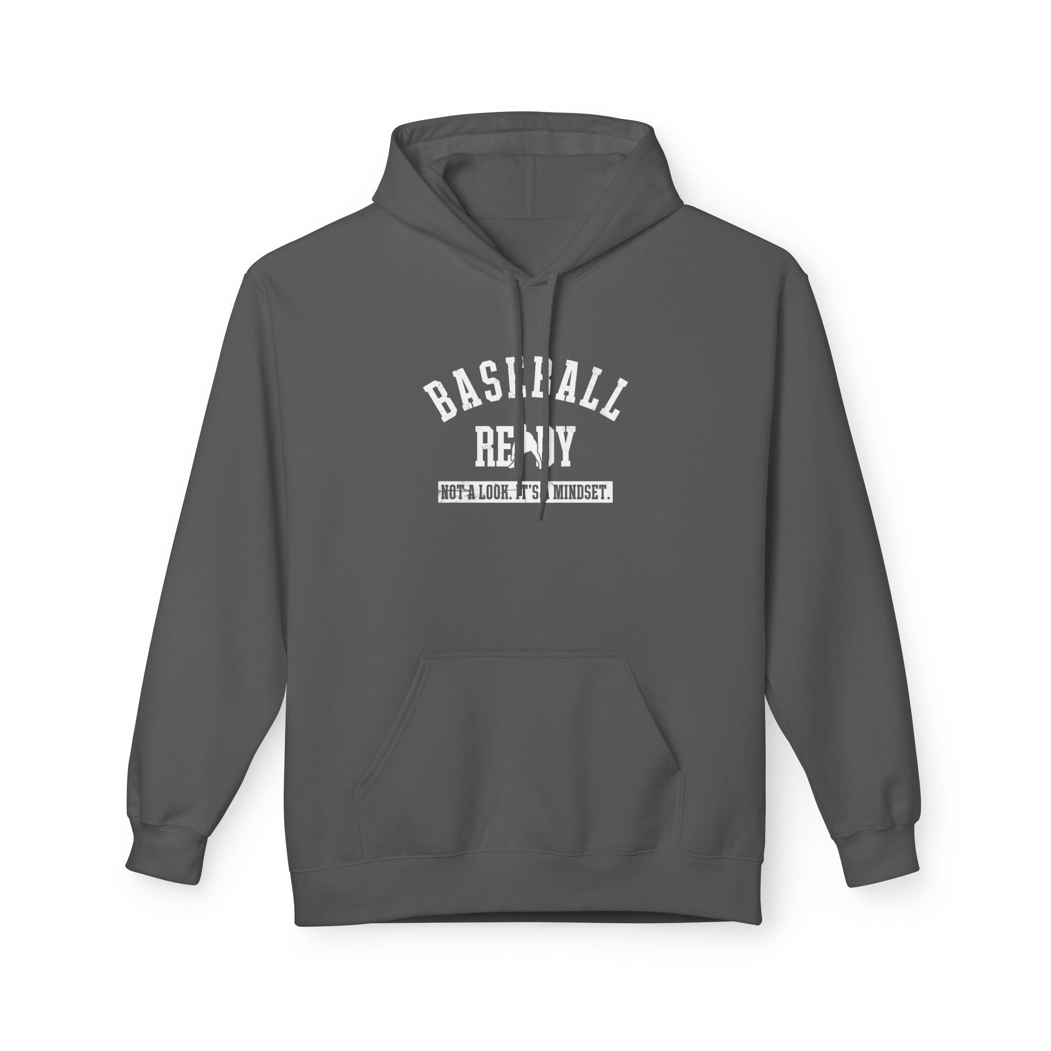 BASEBALL READY Adult Hoodie (White Font)