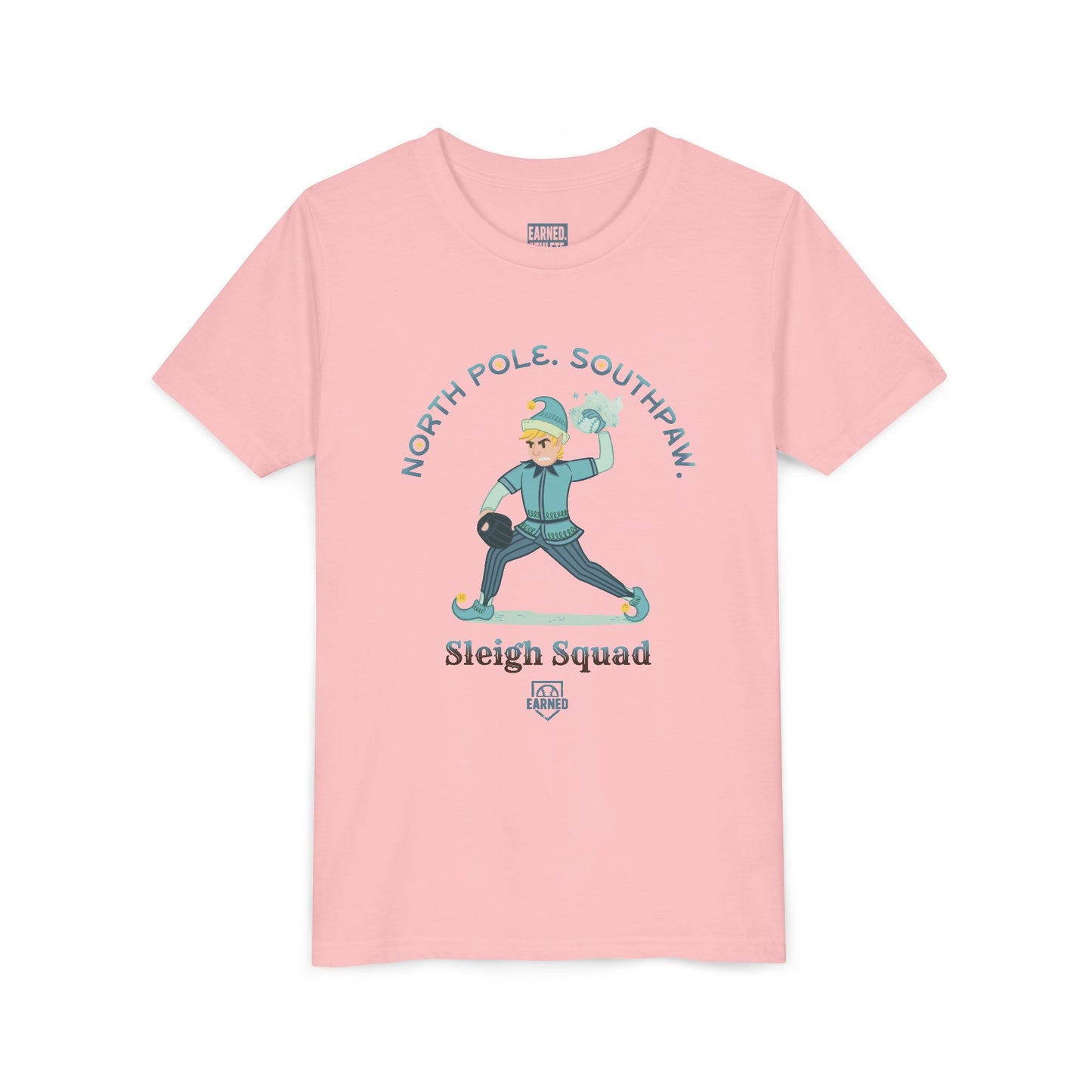 NORTH POLE. SOUTHPAW. Youth Tee — SLEIGH SQUAD Collection