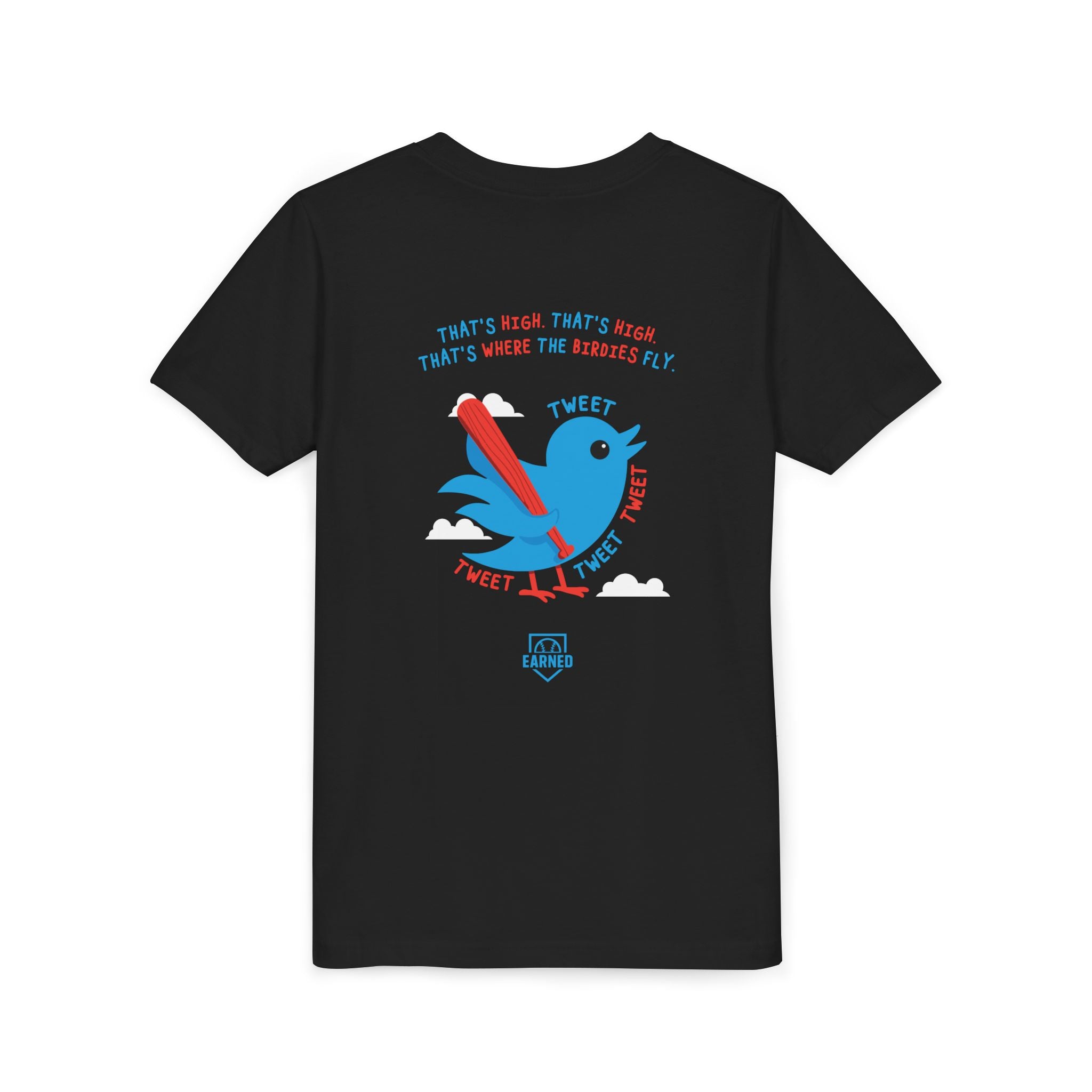 THAT'S HIGH Youth Tee (Blue Bird) - DUGOUT CHANT Collection