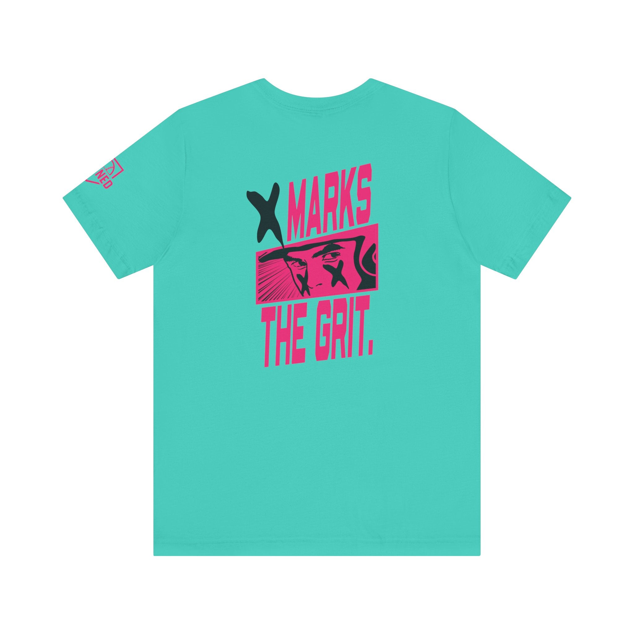 X MARKS THE GRIT Tee (Black X, Pink font)