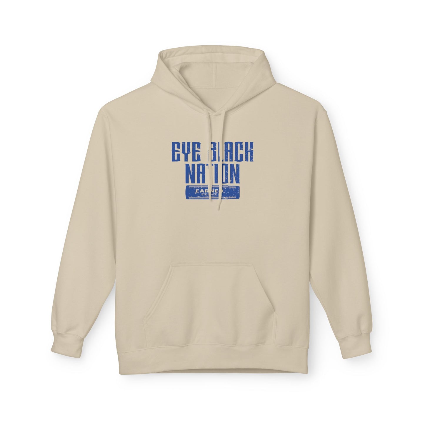 EYE BLACK NATION Adult Hoodie (Blue Font)