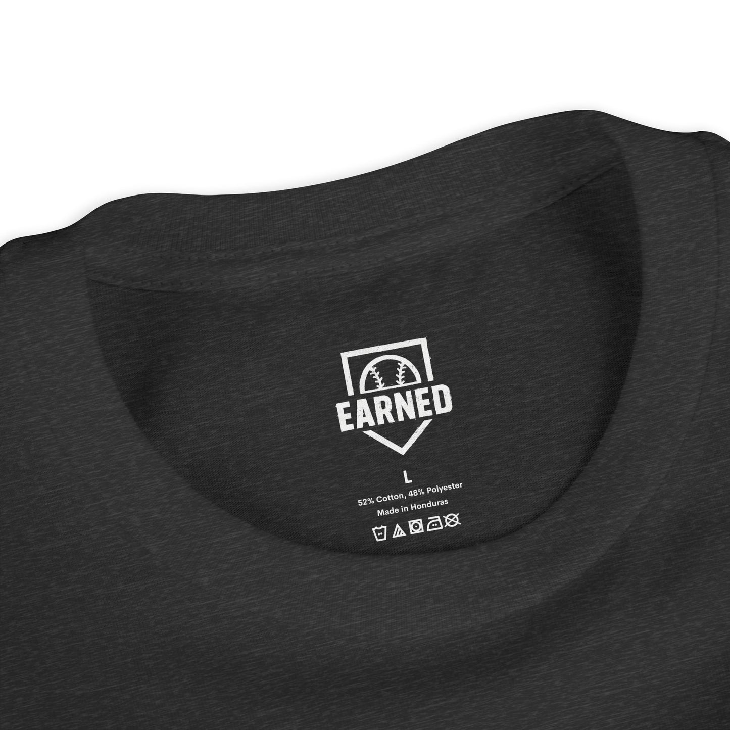 EARNED. ATHLETE. Youth Tee (White Font)