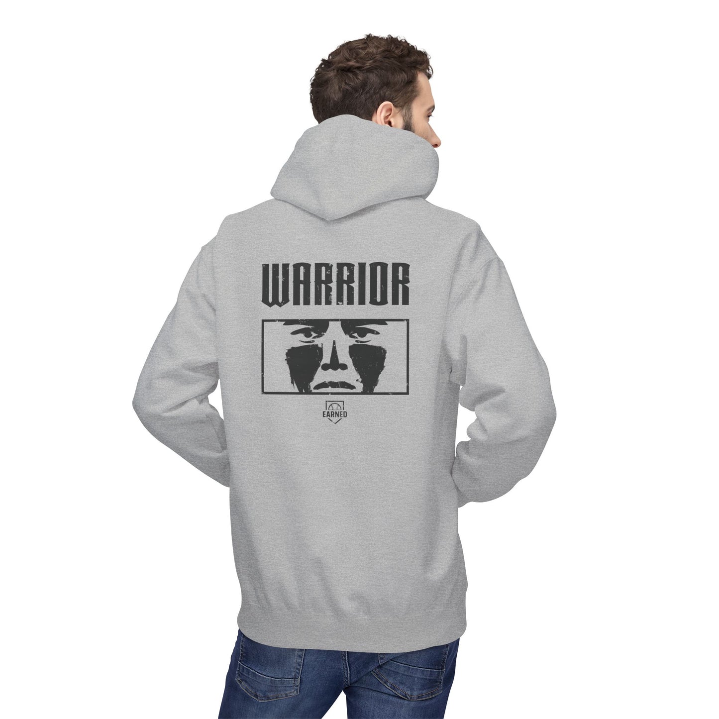 EYE BLACK NATION / WARRIOR Hoodie (Black Font)