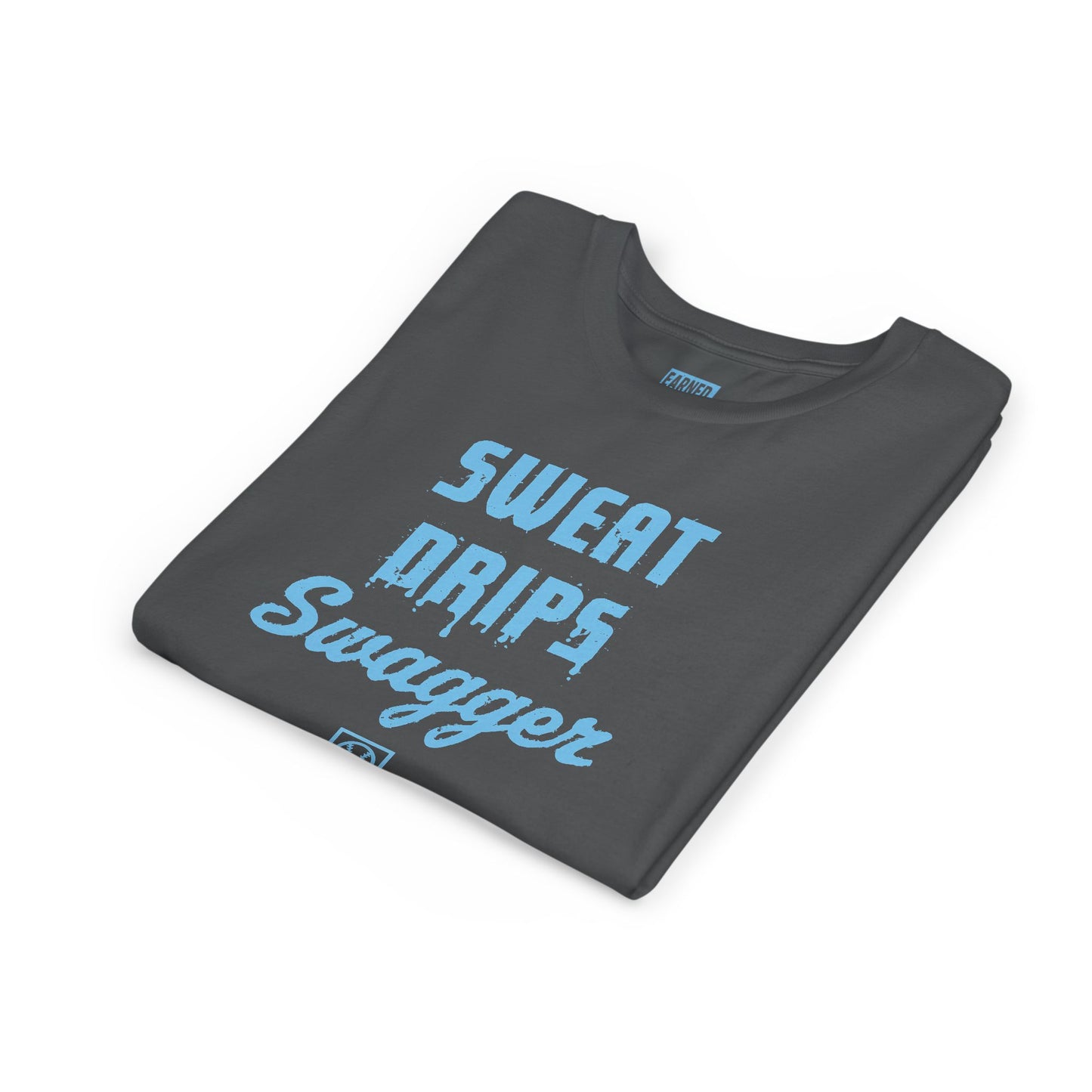 SWEAT DRIPS SWAGGER Youth Tee (Blue Font)