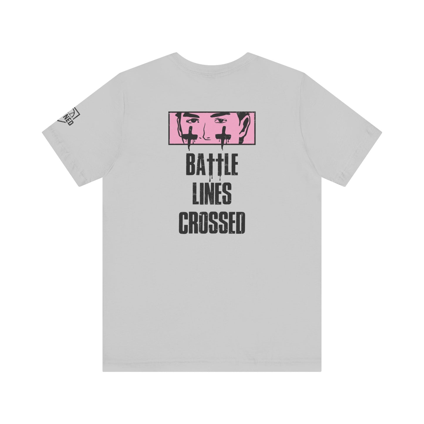 BATTLE LINES CROSSED Tee (Black Font)