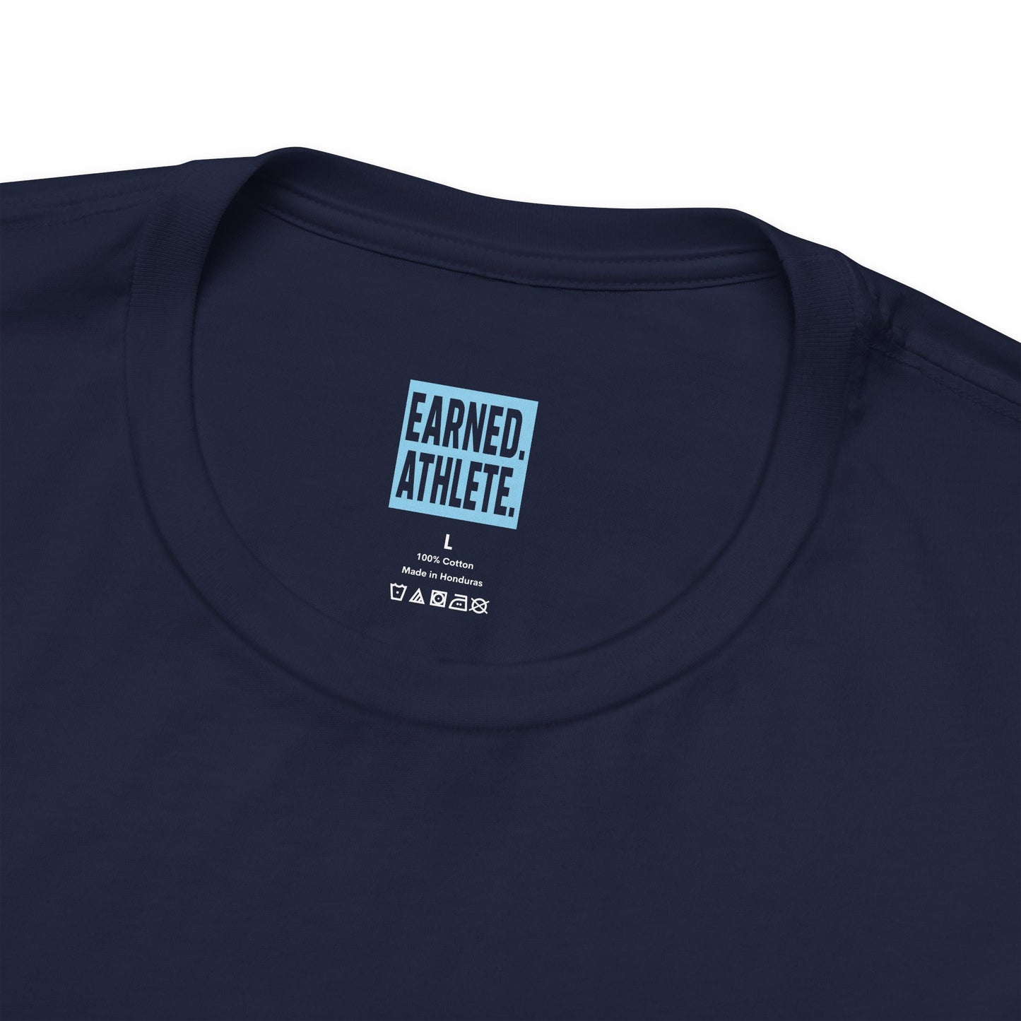 CAGE WORK MAKES GAME WORK Adult Tee (Blue Font)
