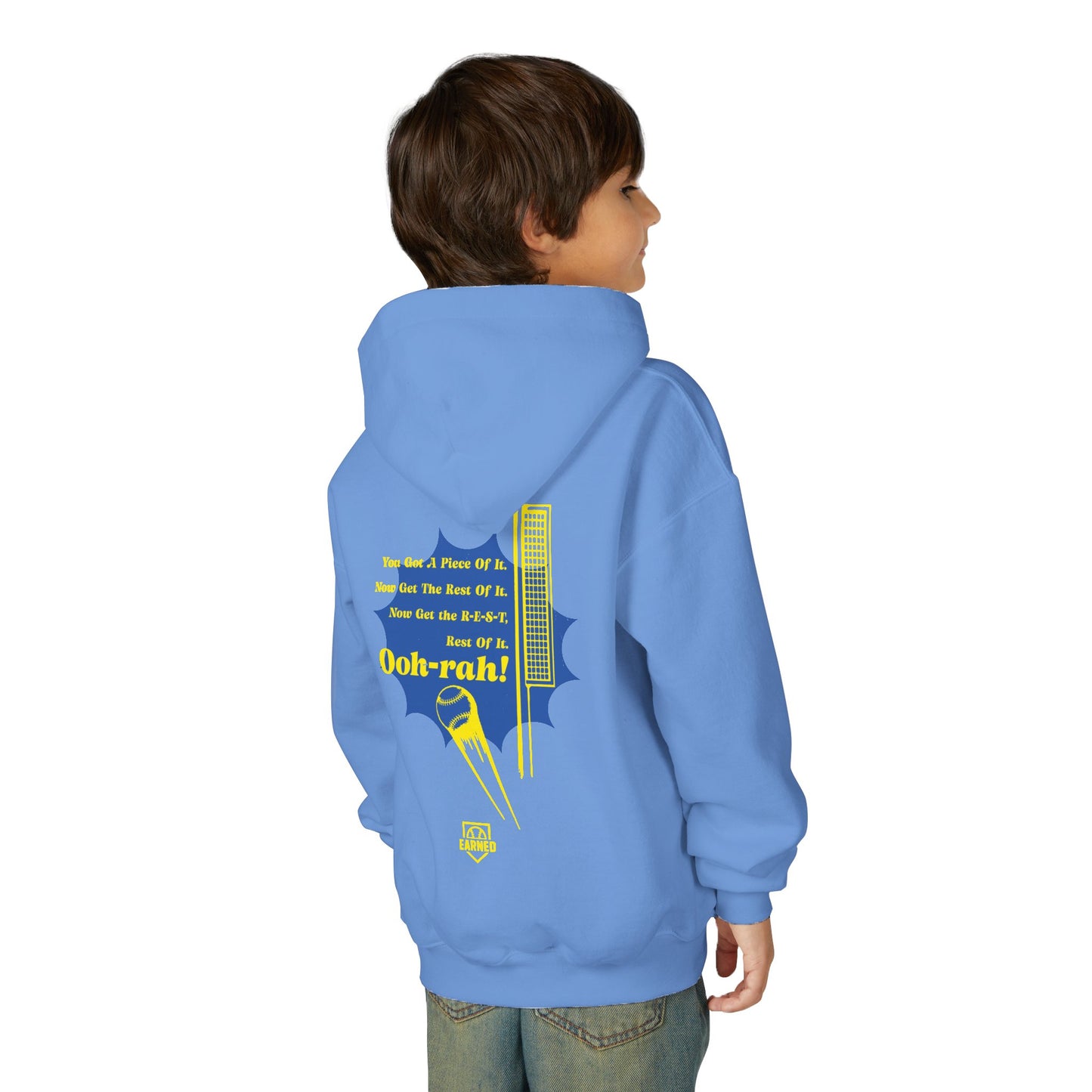 PIECE OF IT Youth Tee (Blue Logo) - DUGOUT CHANT Collection