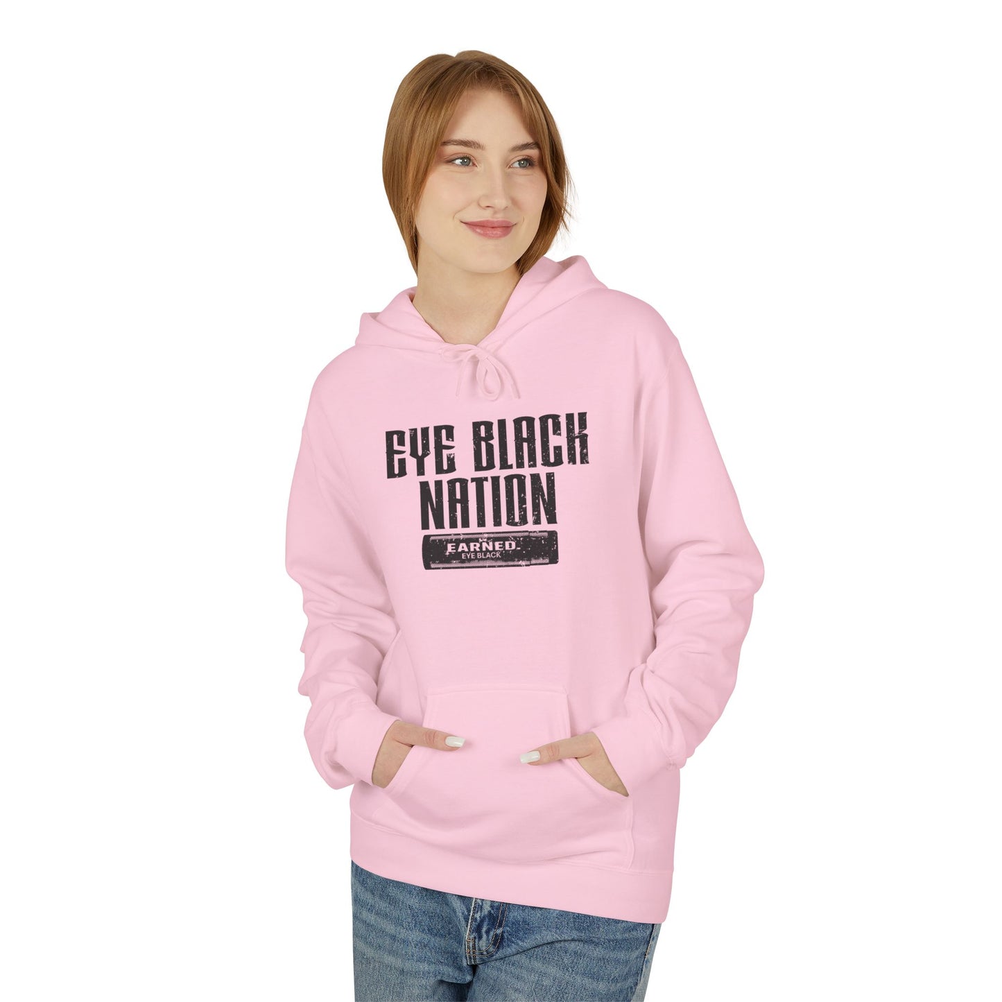 EYE BLACK NATION / WARRIOR Hoodie (Black Font)