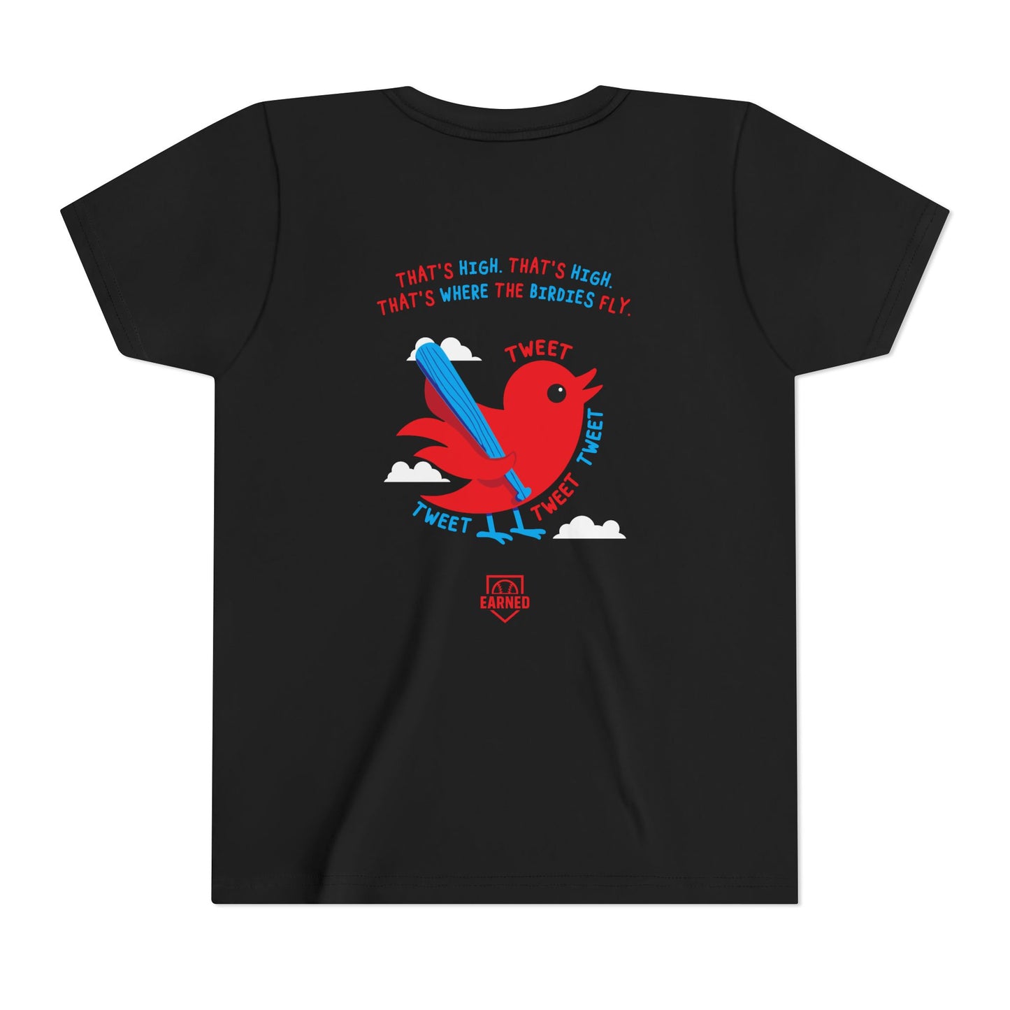 THAT'S HIGH Youth Tee (Red Bird) - Dugout Collection