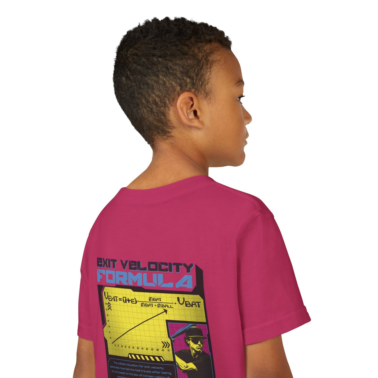 EXIT VELOCITY FORMULA Youth Tee - BASEBALL IQ Collection