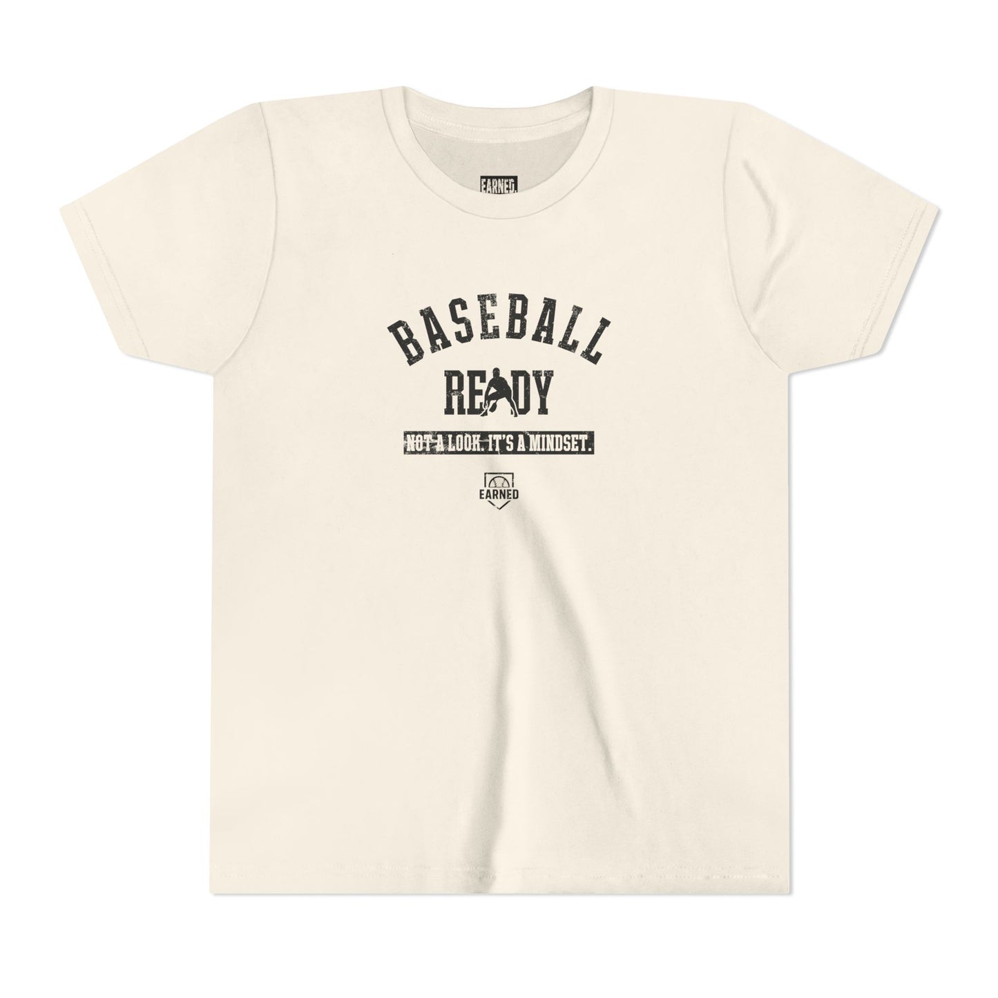 BASEBALL READY Youth Tee (Black Font)