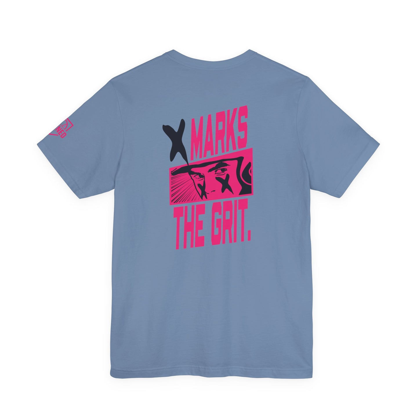 X MARKS THE GRIT Tee (Black X, Pink font)