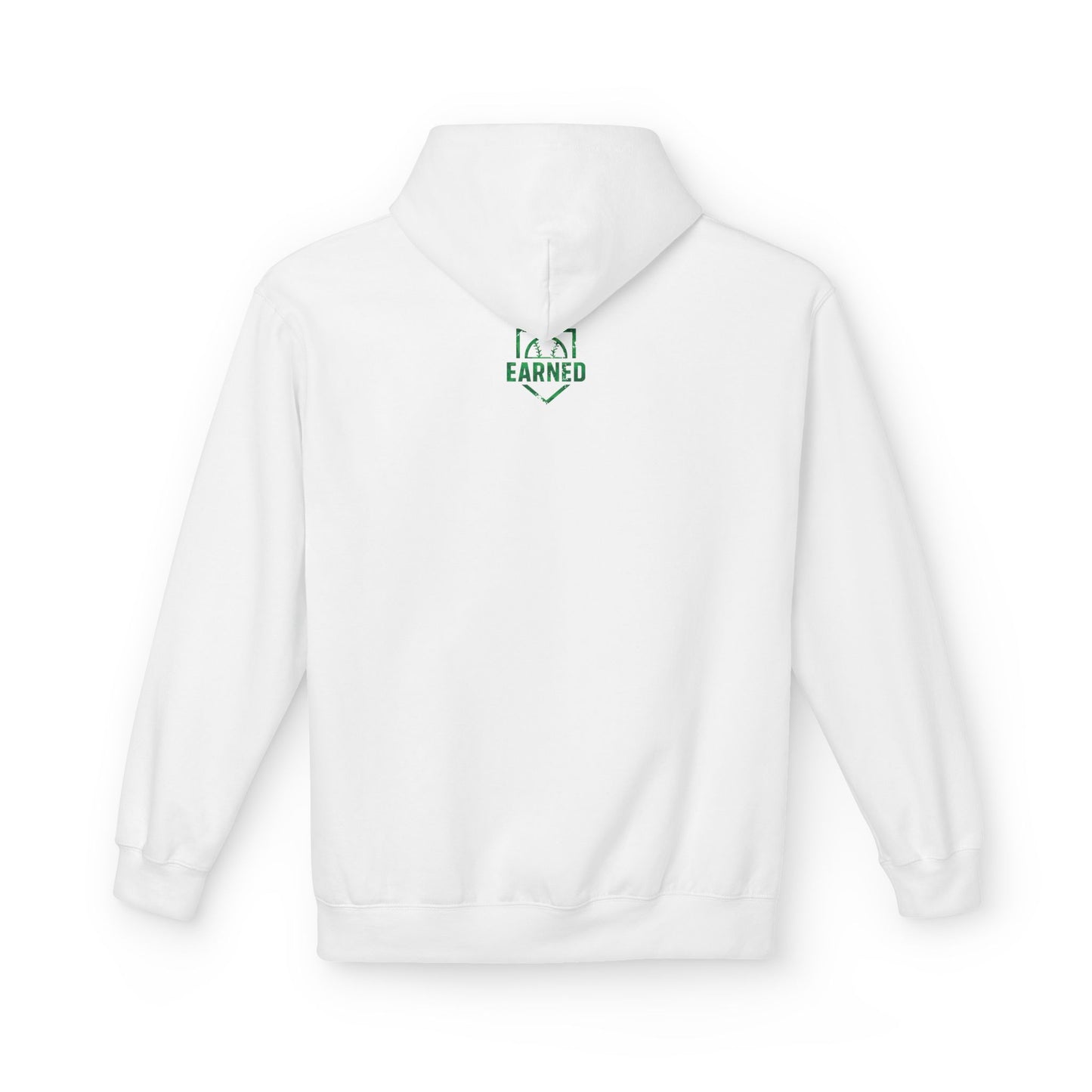 SHOWING UP ADDS UP Adult Hoodie (Green Camo Logo)