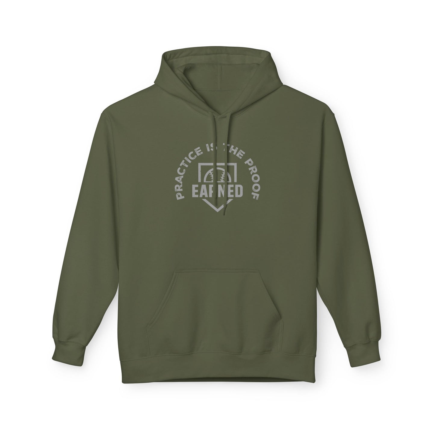 PRACTICE IS THE PROOF Hoodie (Gray Font)