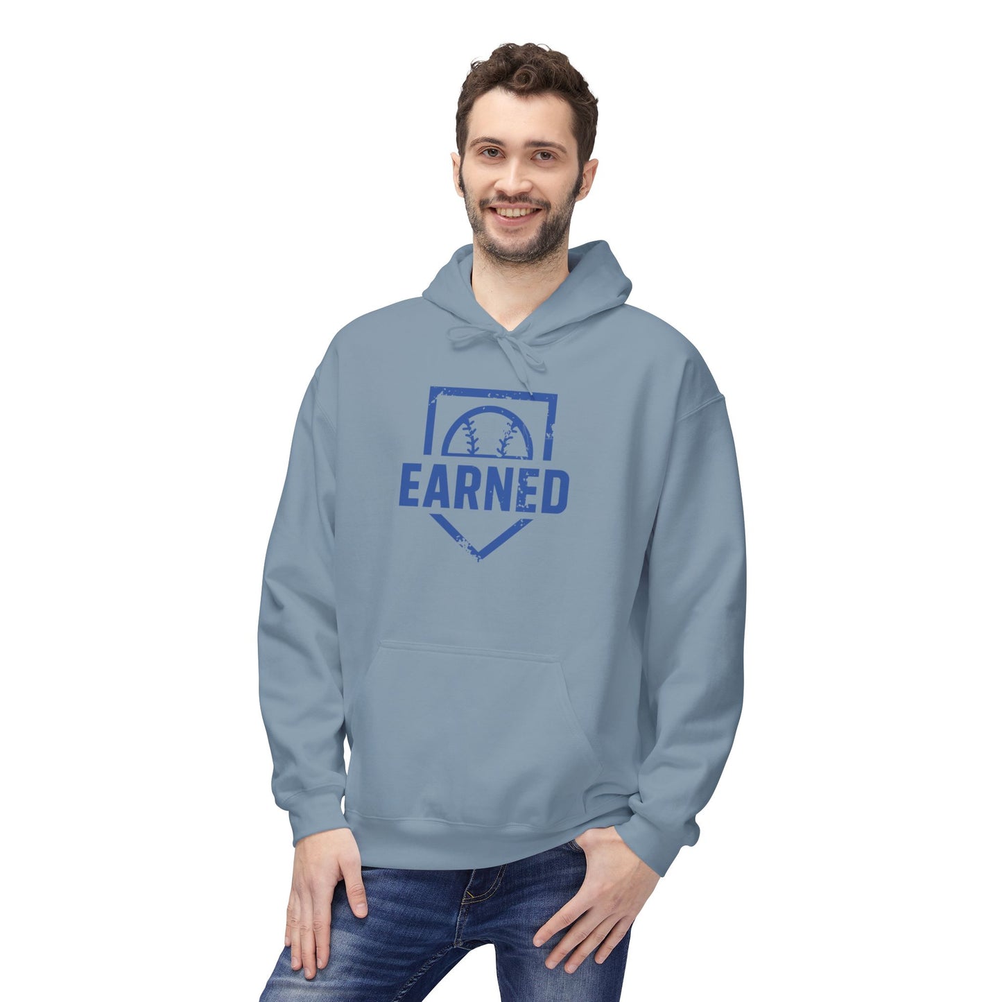 EARNED Logo Hoodie (Blue Font)