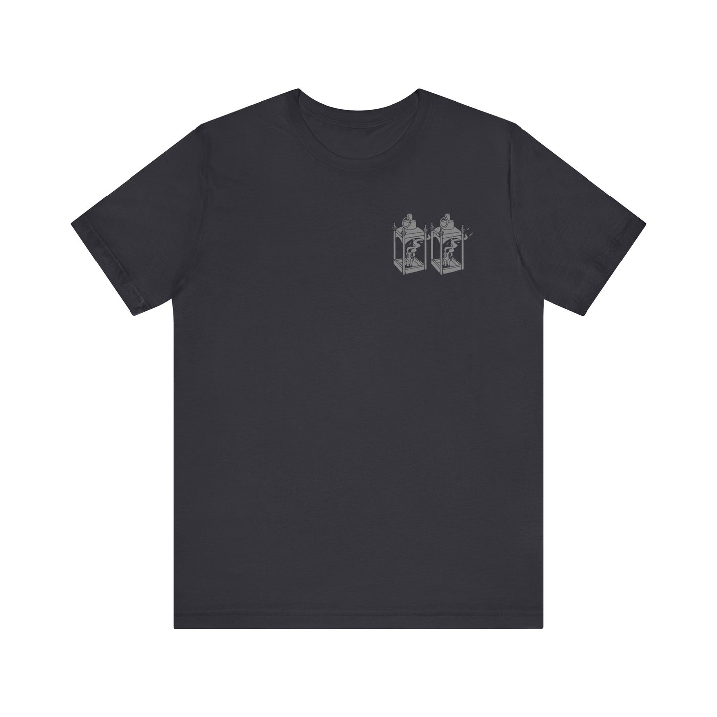 ONE IF BY LAND, TWO IF IT'S A DOUBLE Tee (Gray Font)