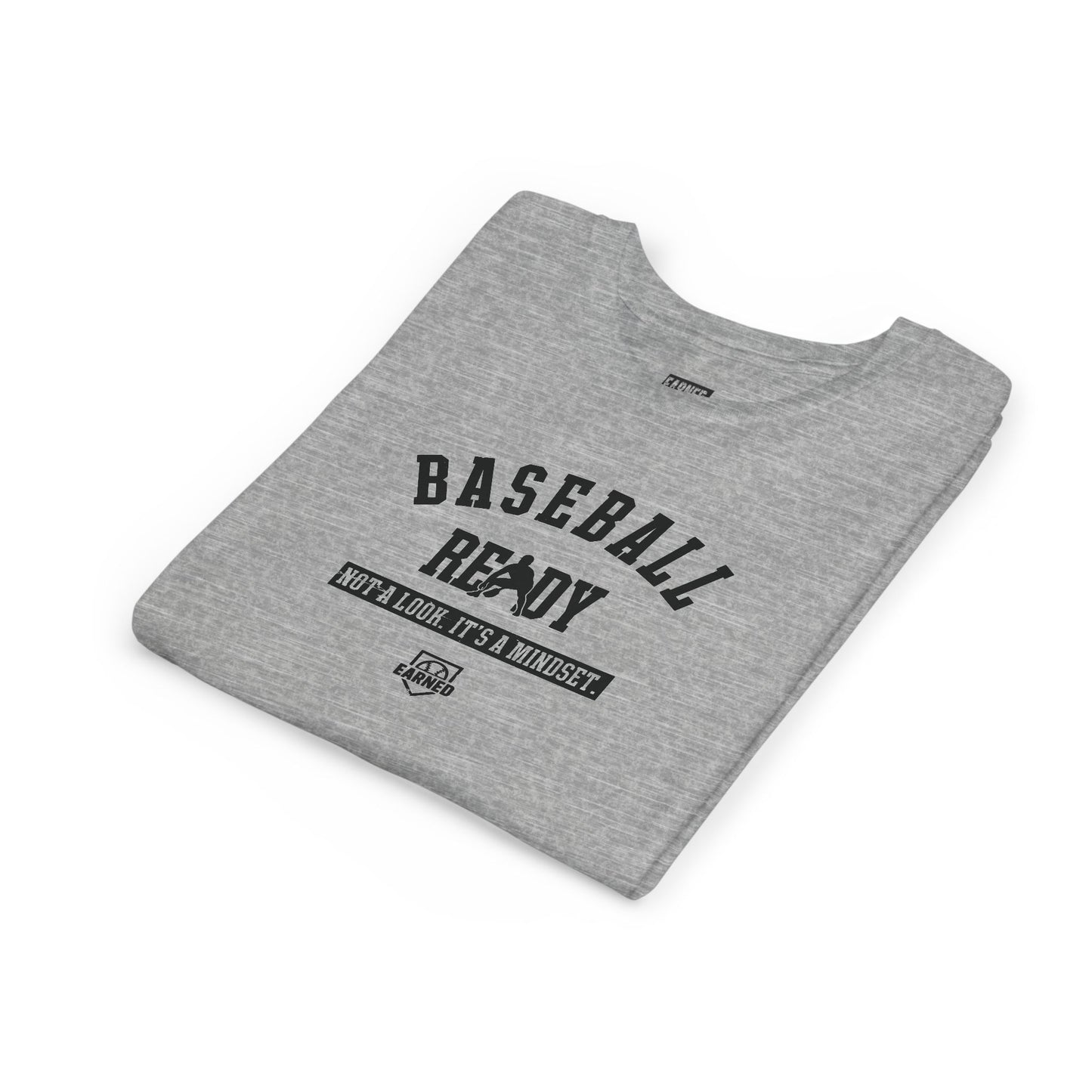 BASEBALL READY Youth Tee (Black Font)