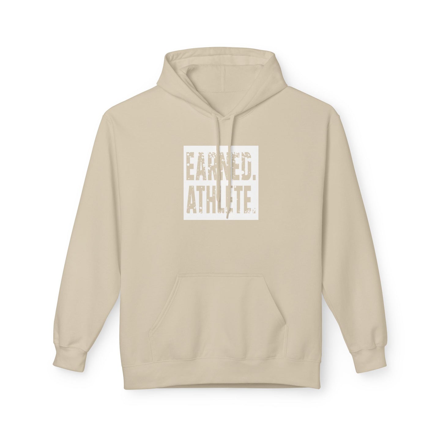 EARNED. ATHLETE. Hoodie (White Logo)