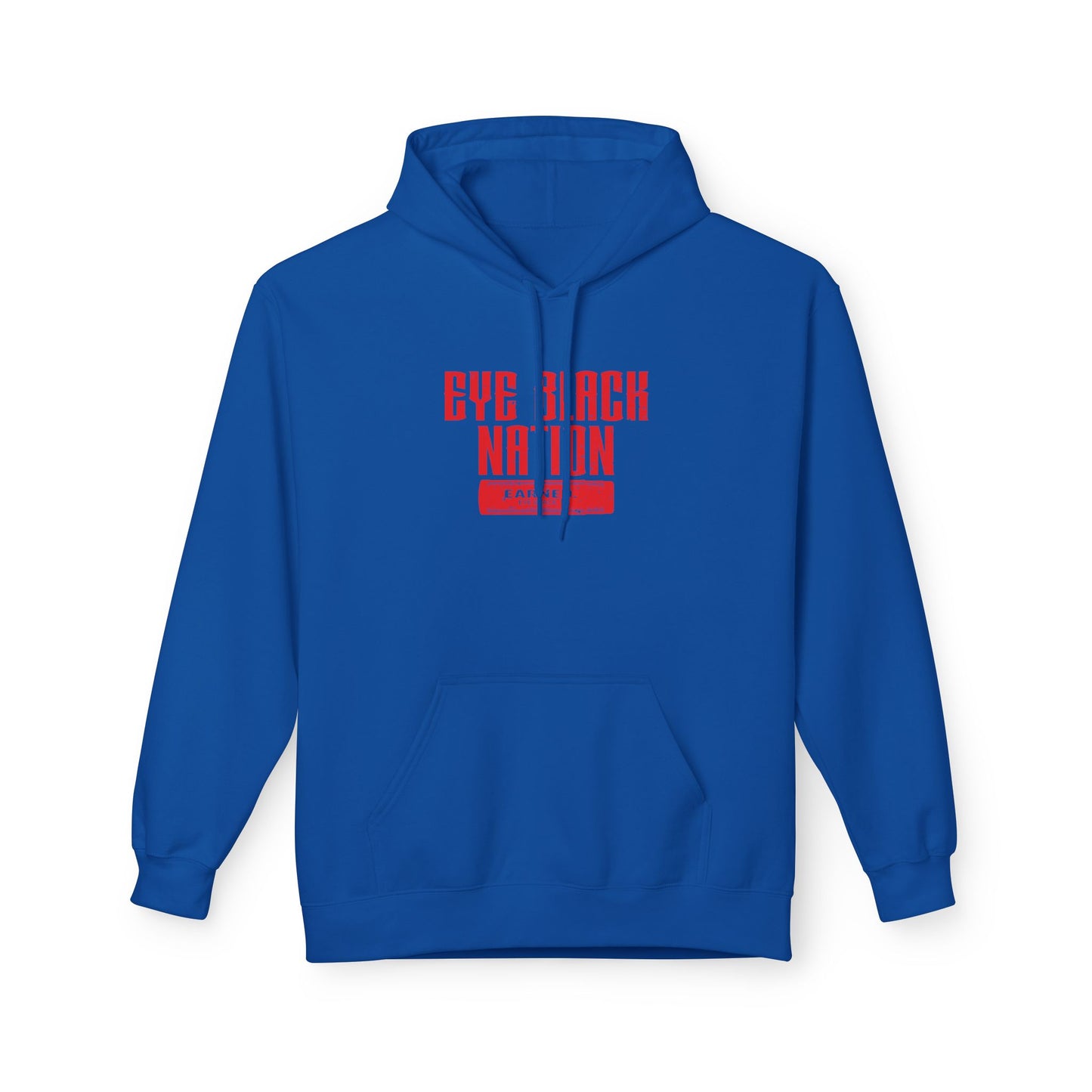EYE BLACK NATION Adult Hoodie (Red Font)