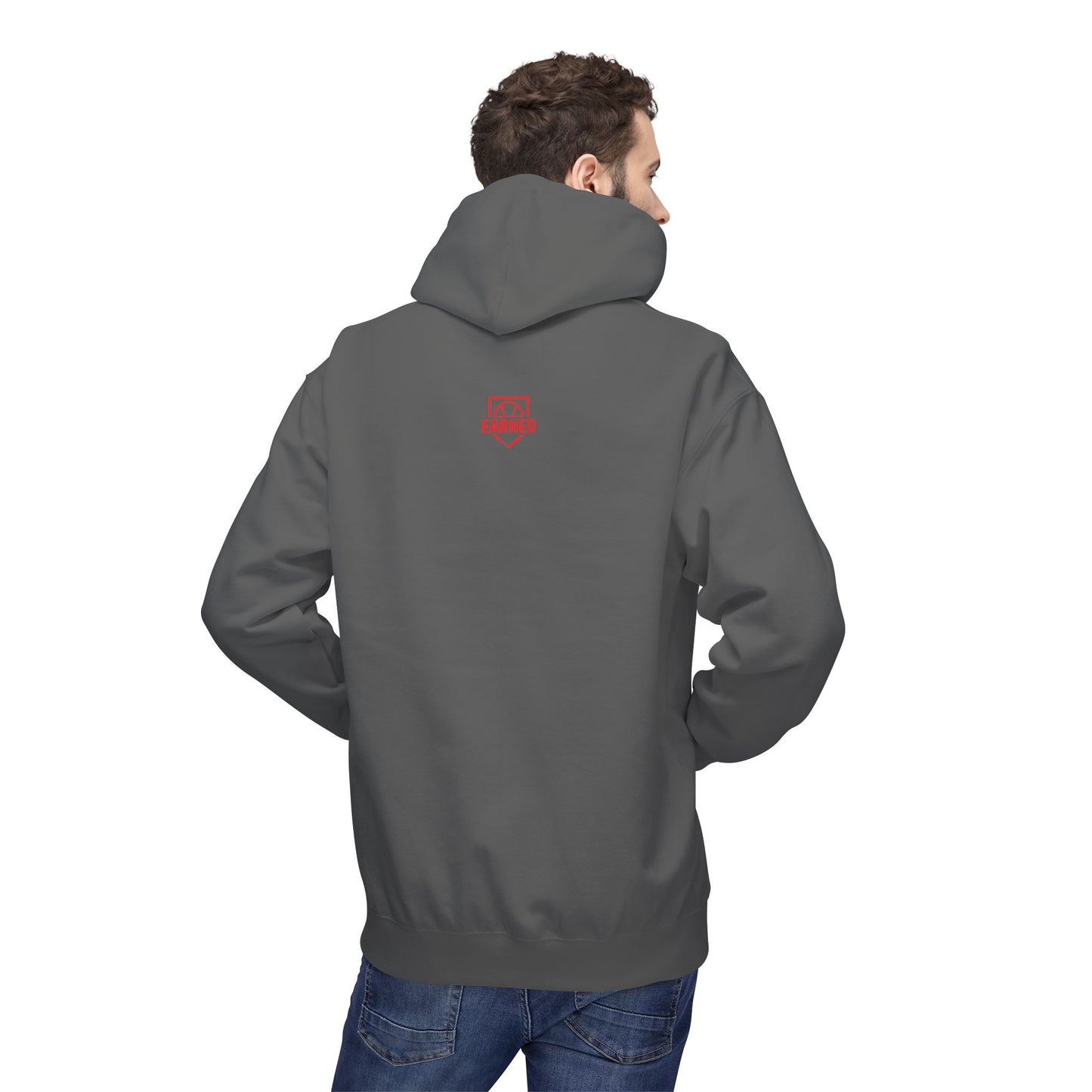 EYE BLACK NATION Adult Hoodie (Red Font)