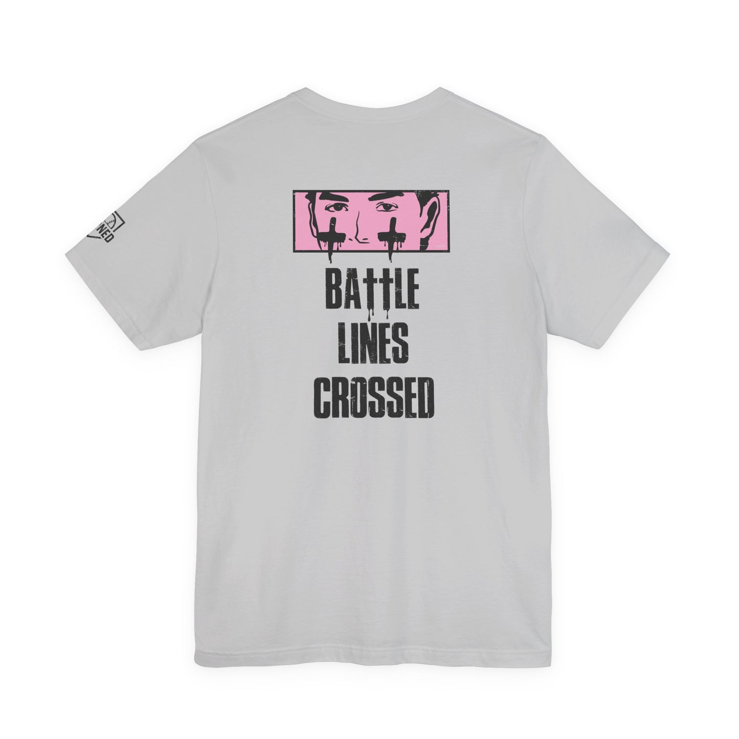 BATTLE LINES CROSSED Tee (Black Font)