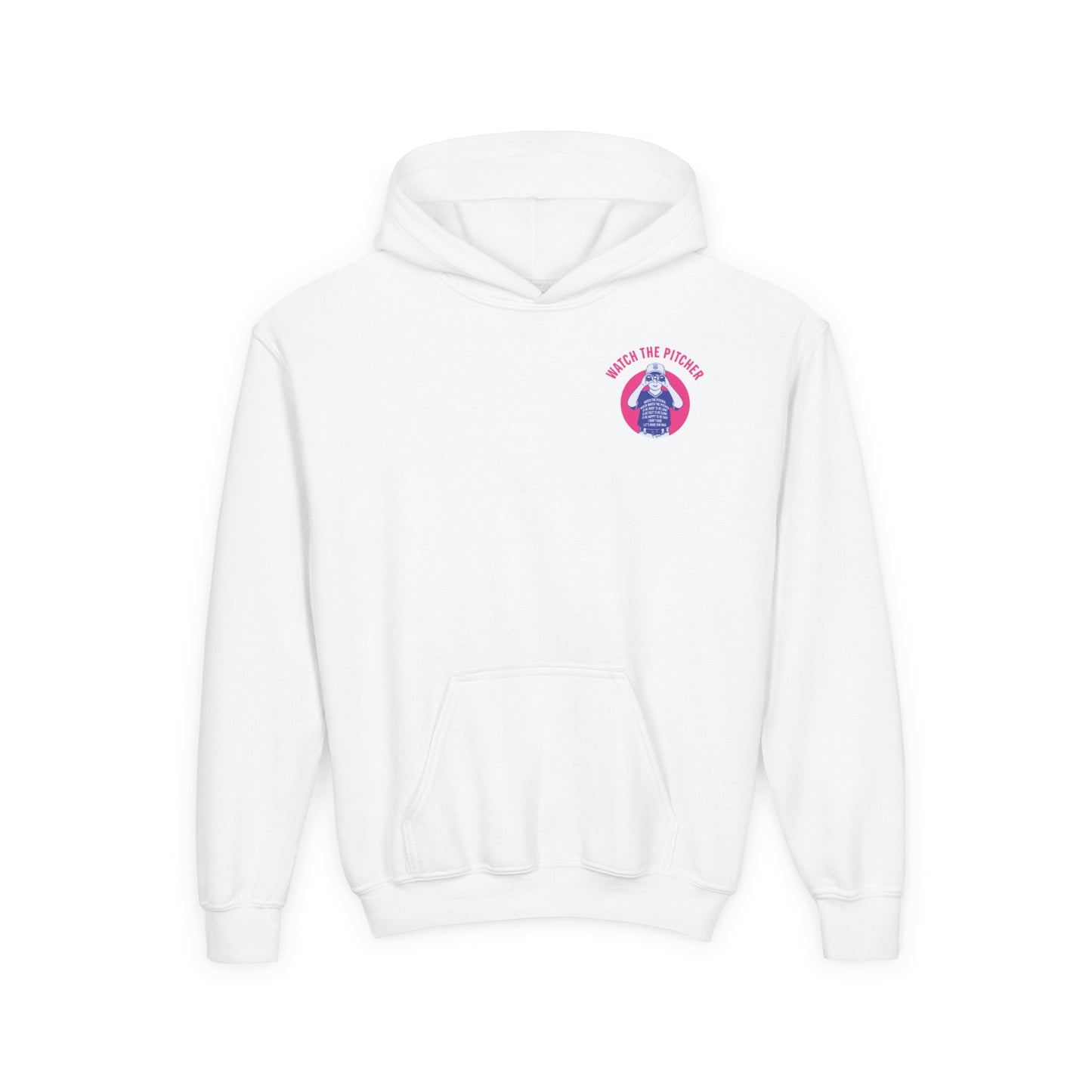 WATCH THE PITCHER Youth Hoodie - DUGOUT CHANT Collection