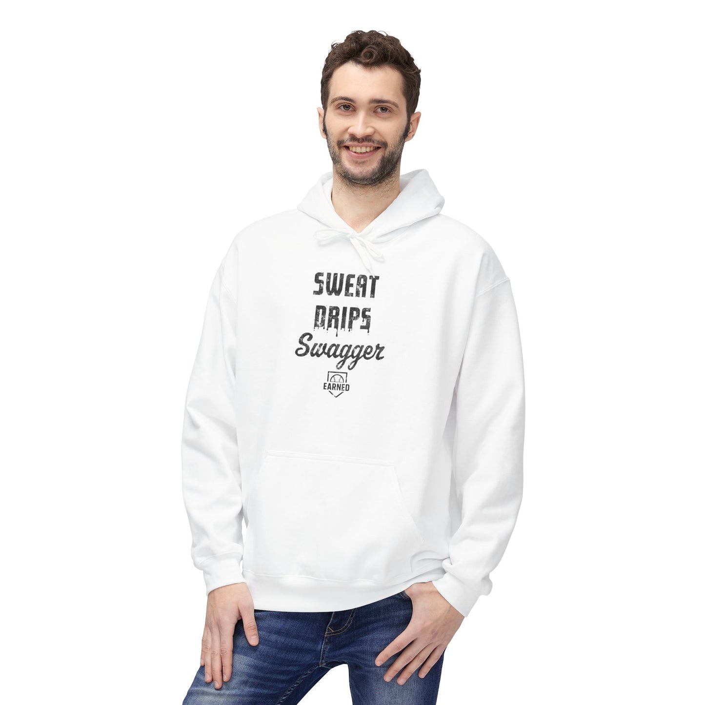 SWEAT DRIPS SWAGGER Hoodie (Black Font)