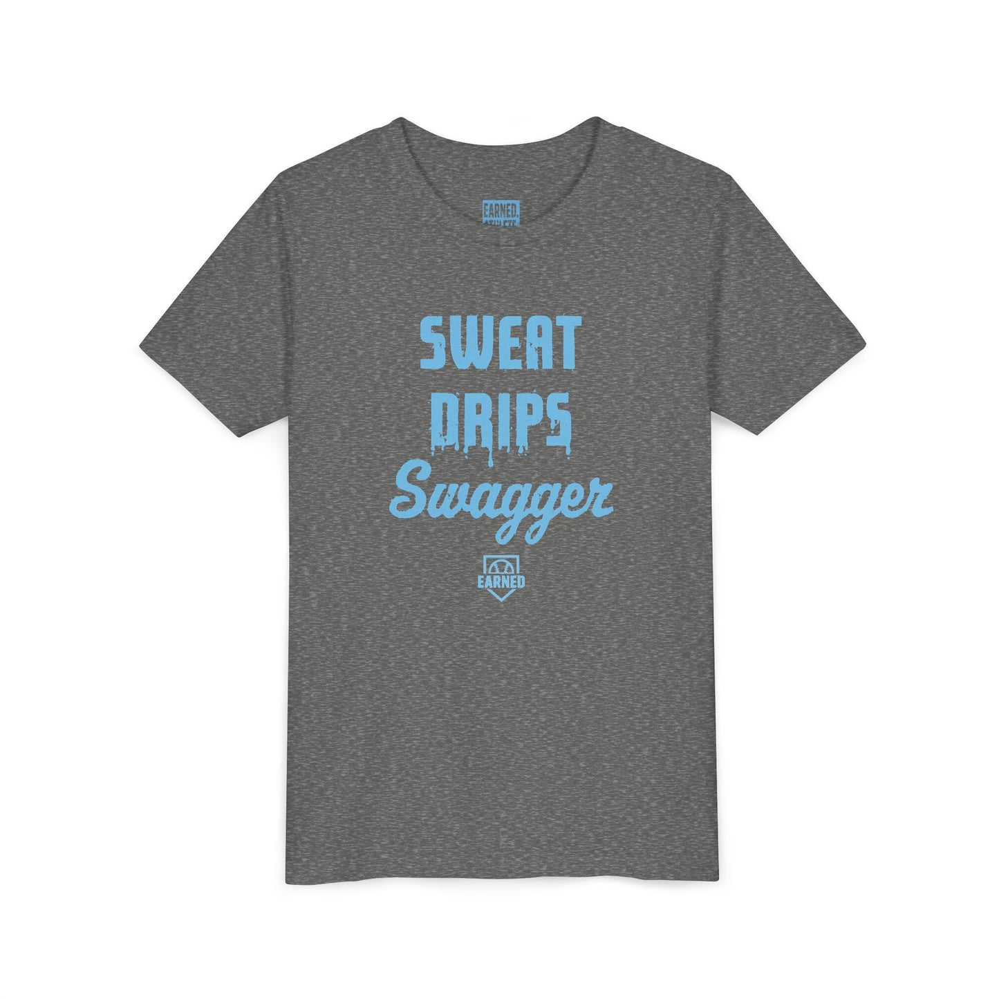 SWEAT DRIPS SWAGGER Youth Tee (Blue Font)