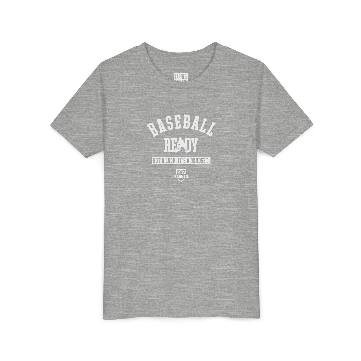 BASEBALL READY Youth Tee (White Font)