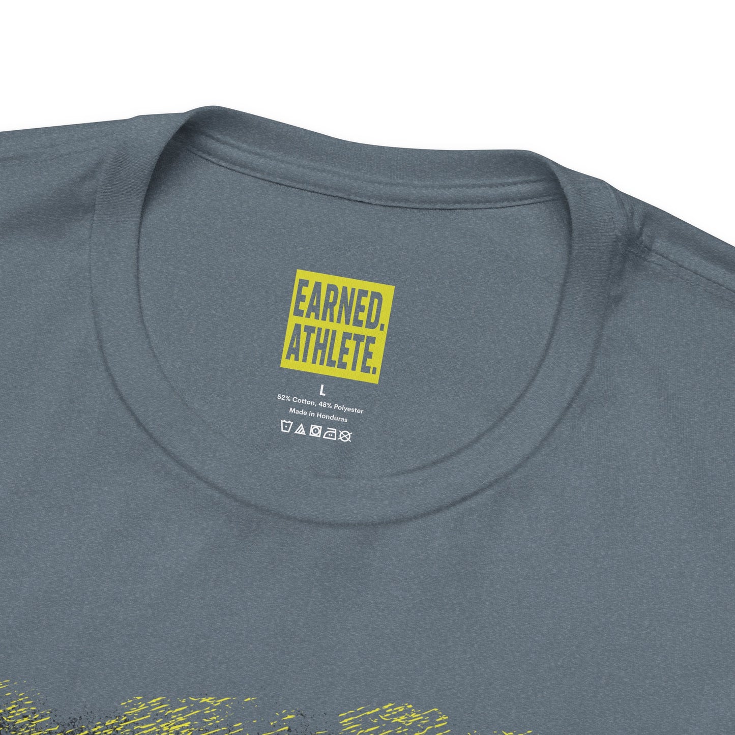 PRACTICE AIN'T OVER TILL THE LIGHTS SHUT OFF Tee (Yellow Font)