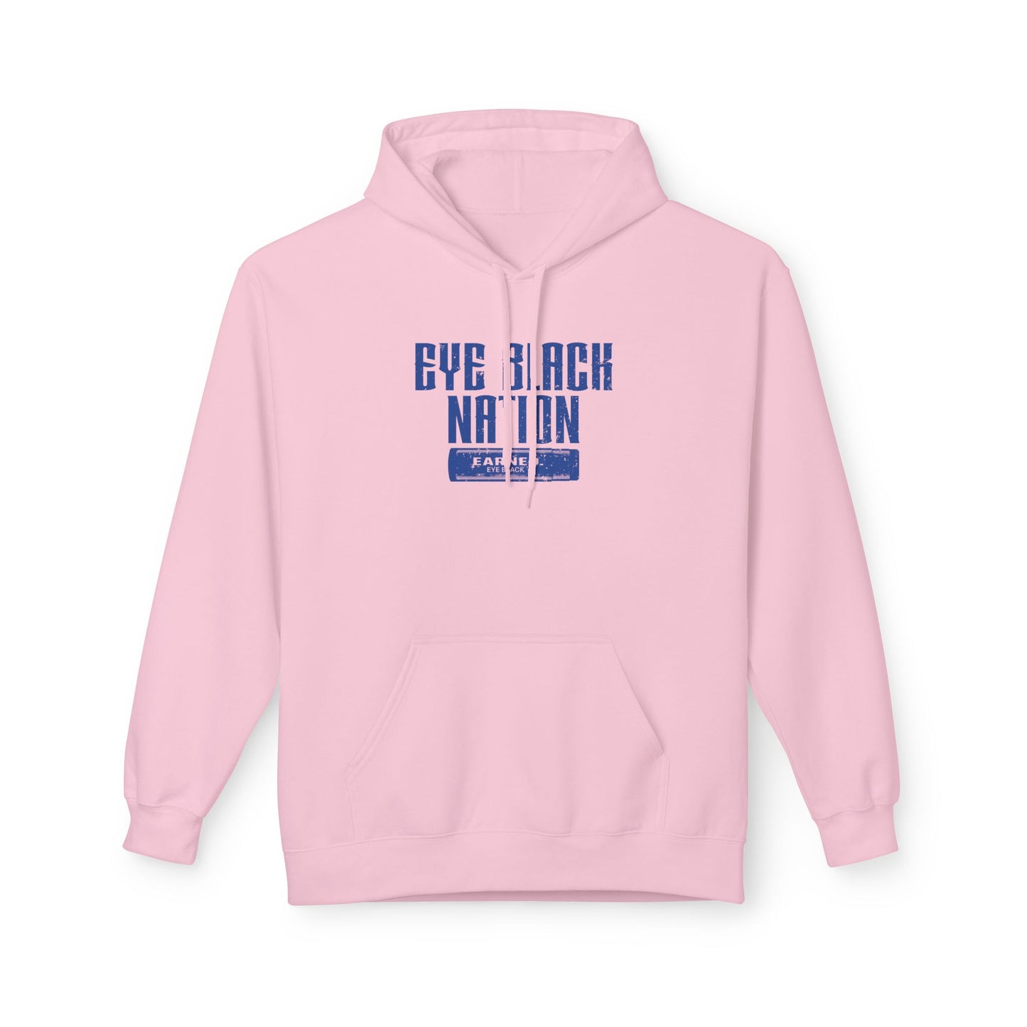 EYE BLACK NATION Adult Hoodie (Blue Font)