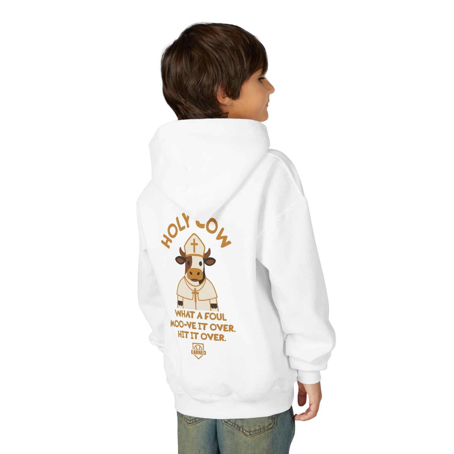 HOLY COW Youth Hoodie - DUGOUT CHANT Collection