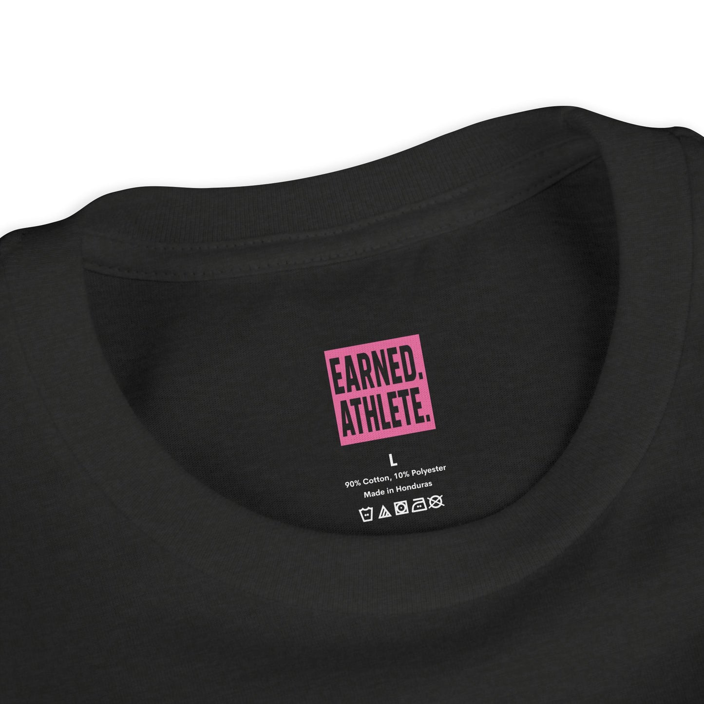 EARNED Logo Youth Tee (Hot Pink)