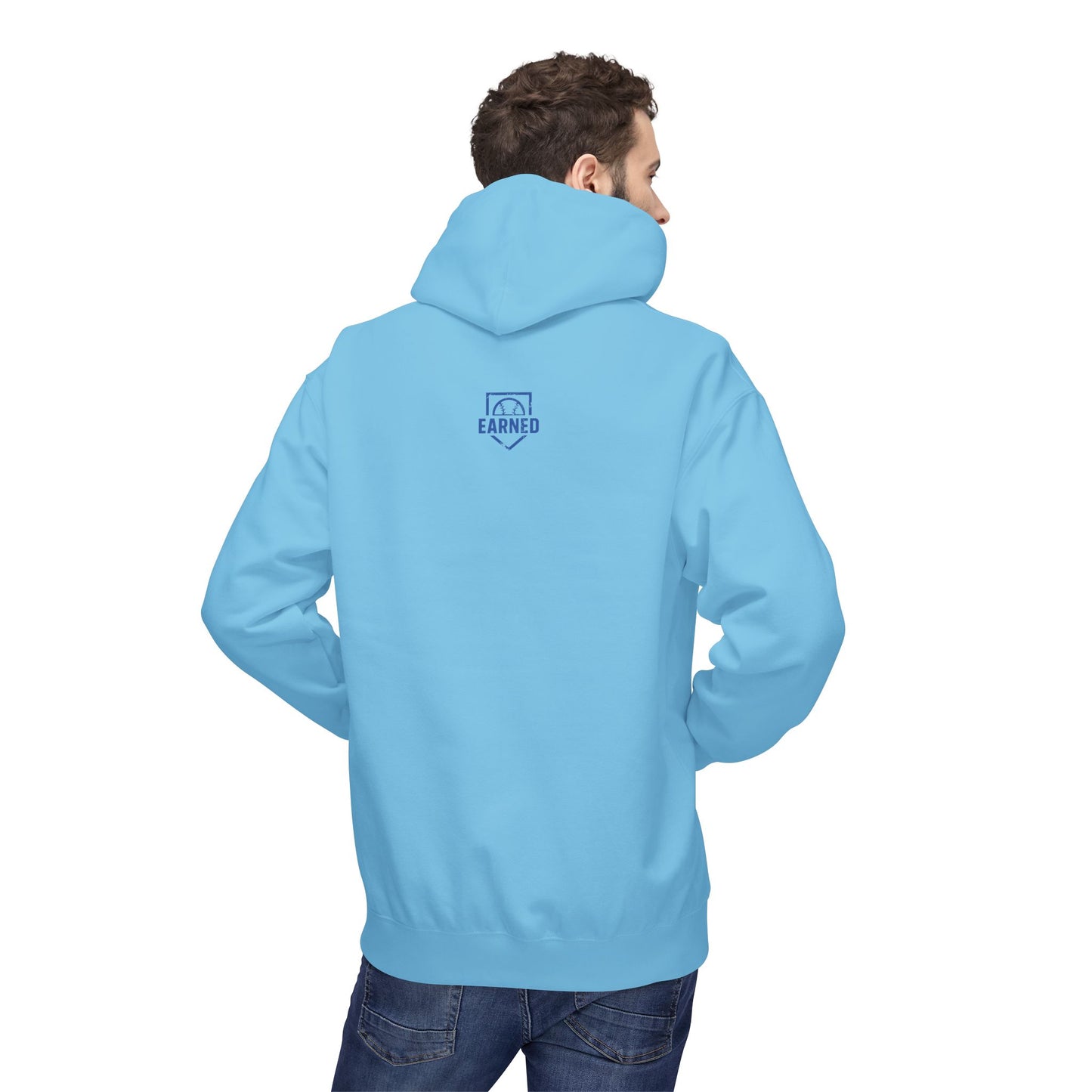 EYE BLACK NATION Adult Hoodie (Blue Font)