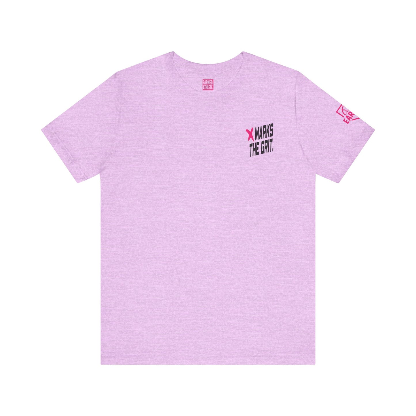 X MARKS THE GRIT Tee (Pink X, Black Font)