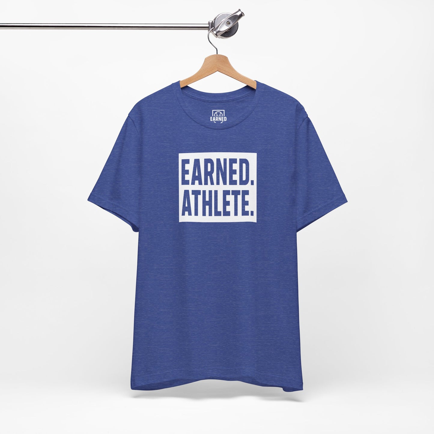 EARNED. ATHLETE. Tee (White Font)