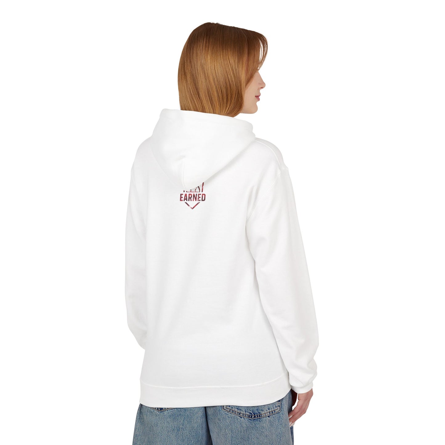 SHOWING UP ADDS UP Adult Hoodie (Red Camo Logo)
