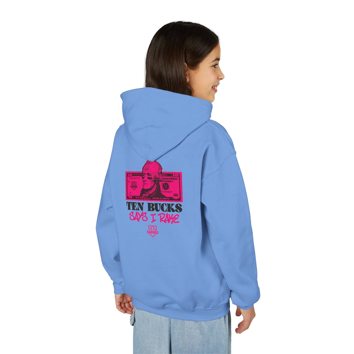 TEN BUCKS SAYS I RAKE Youth Hoodie - AMERICA 250 Collection
