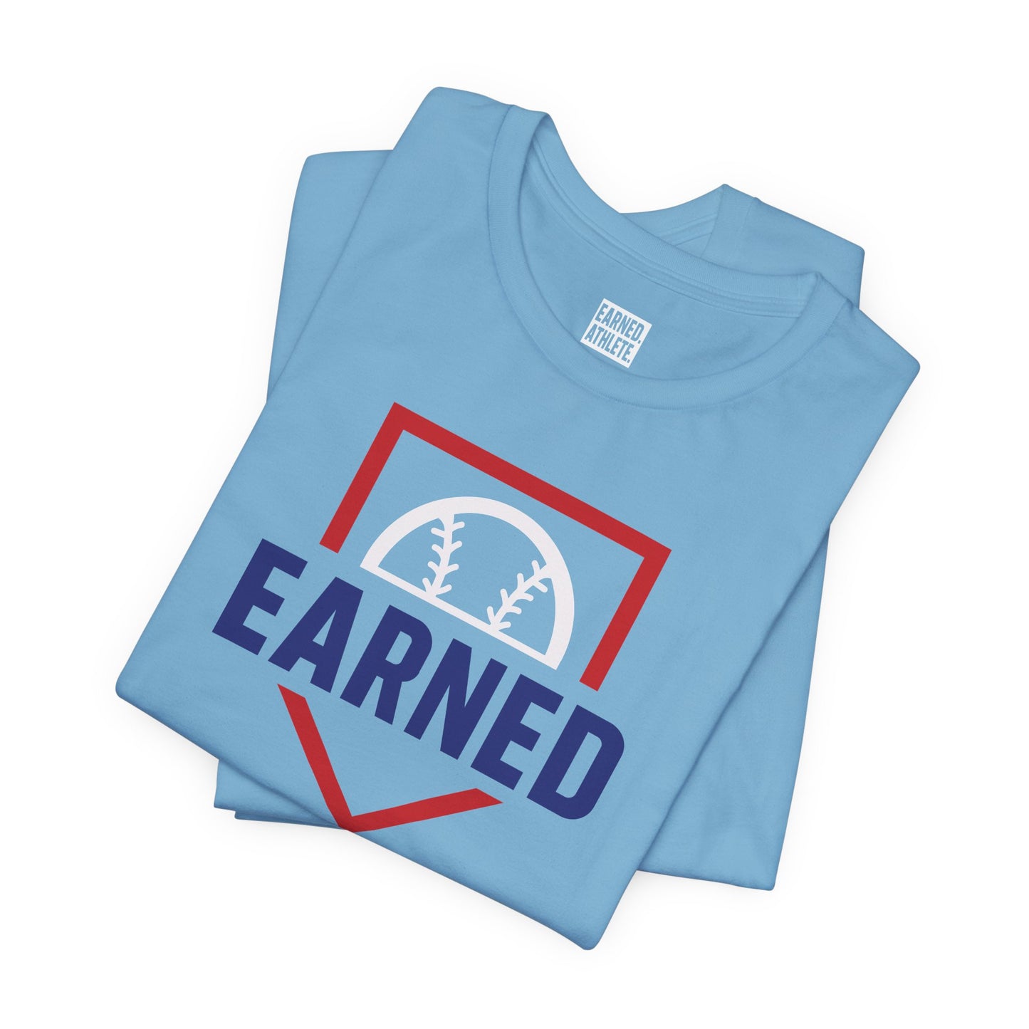EARNED Logo Tee (Red Plate)