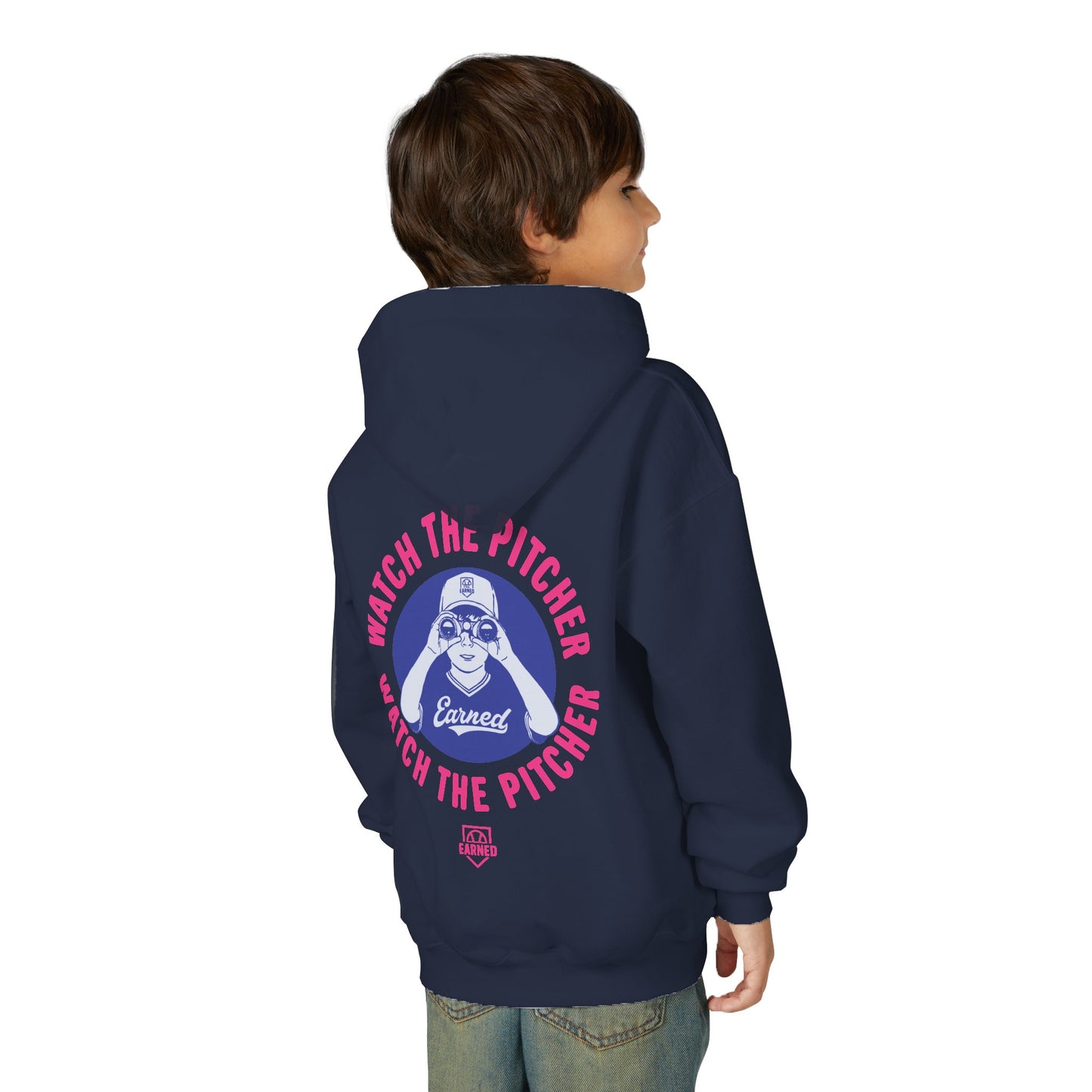 WATCH THE PITCHER Youth Hoodie - DUGOUT CHANT Collection