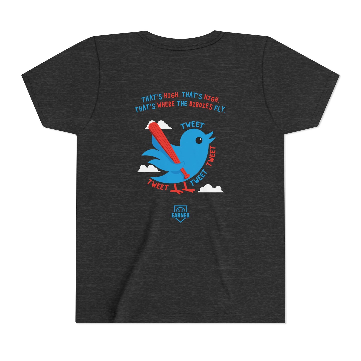 THAT'S HIGH Youth Tee (Blue Bird) - DUGOUT CHANT Collection